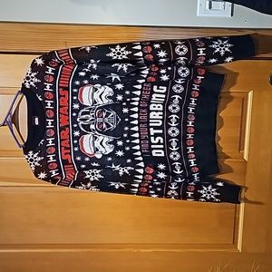Star Wars Holiday Sweater "I find your lack of cheer distrubing", Sz L